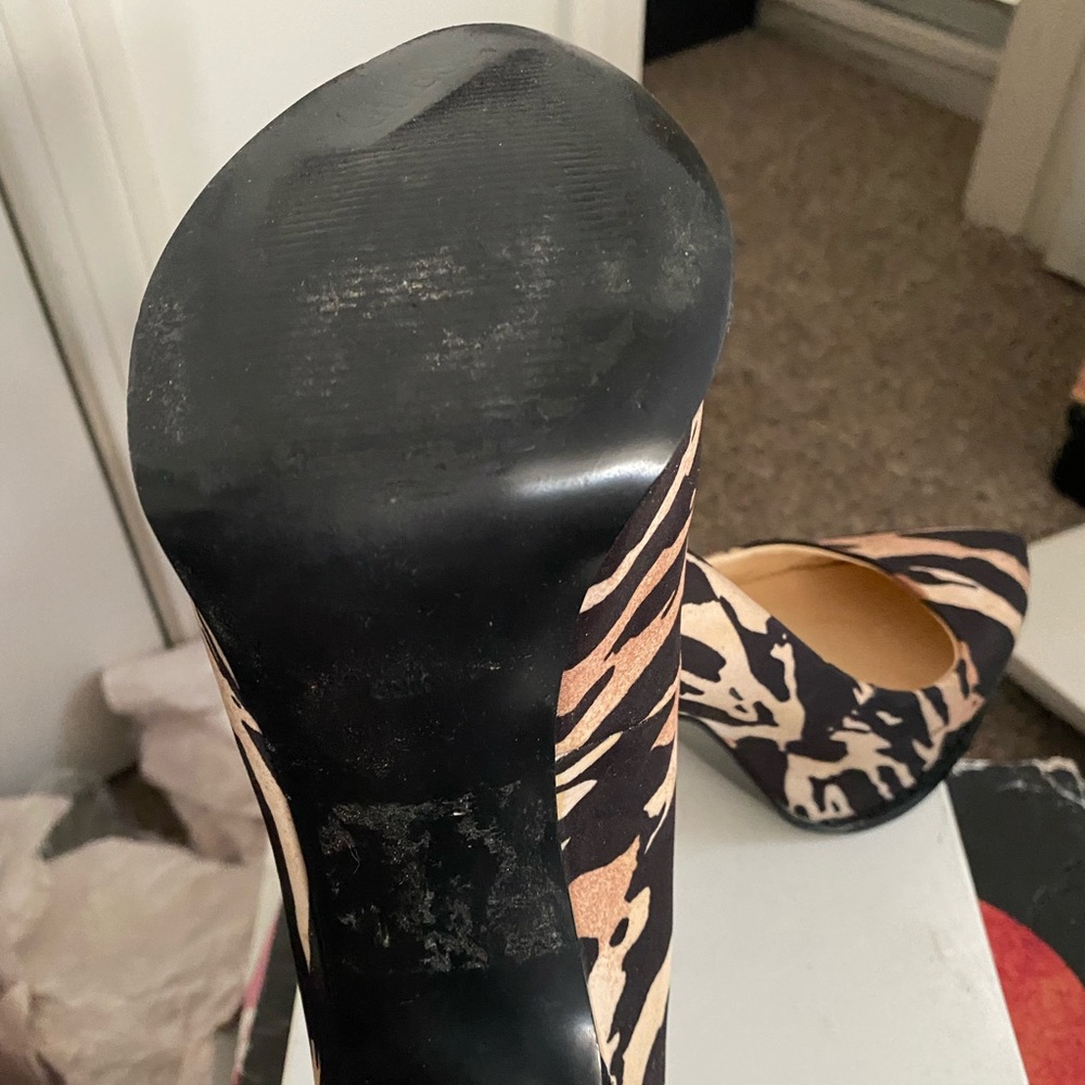 Multi color high heel shoes